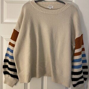 Adora Striped Sleeve Sweater